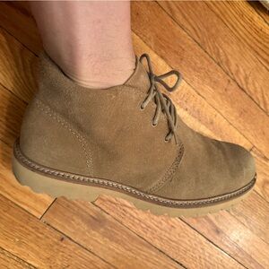 Zara Men's Tan Suede Ankle Boots